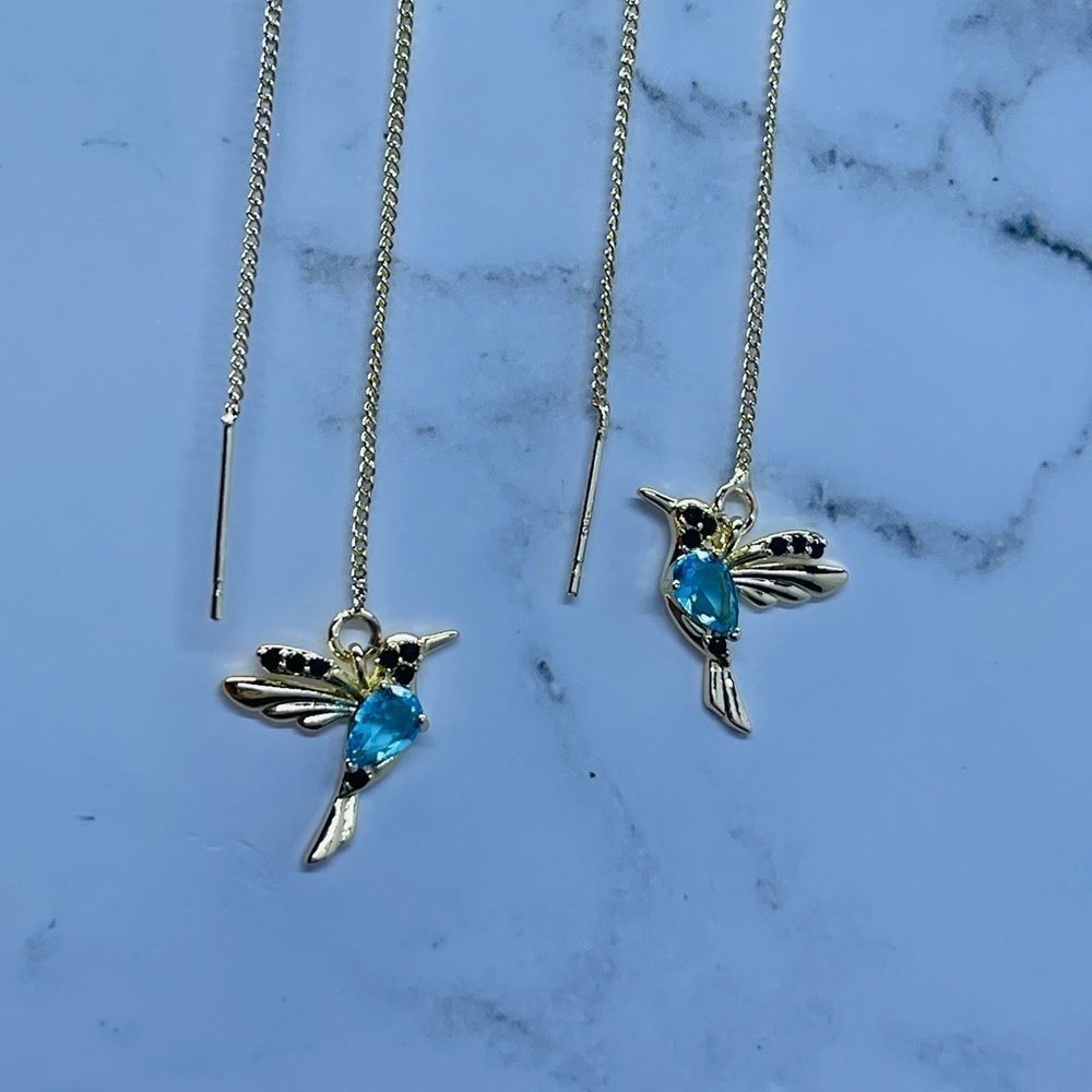 Hummingbird earrings - Picture 2 of 7